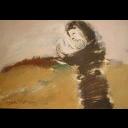 Gouache/carton - 30,5 x 40 - sbg - 1972 - M&egrave;re et enfant