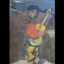 H/T - 33 x 24 cm - sbg - Le guitariste